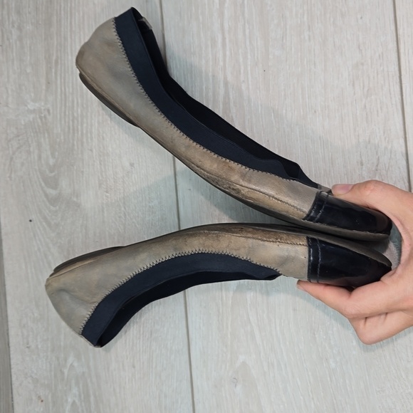 Tory Burch Womens Leather Carrie Ballet Flats shoes sz 10M - Picture 12 of 16